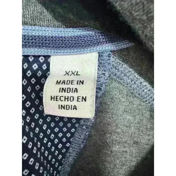 English Laundry Men’s 1/4 Zip Long Sleeve Pullover Sweater Size XXL Blue - Picture 2 of 5